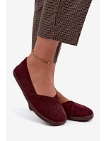 Dámske barefoot balerínky z prírodného semišu v bordovej farbe Mirelia Dámske barefoot balerínky z prírodného semišu v bordovej farbe Mirelia