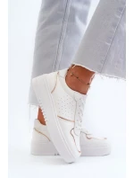 Dámske biele tenisky na platforme Tessama