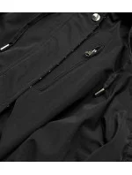 Čierna / žltá dámska parka (W702BIG)
