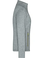 Daiber JN 1147 Dámska 2-vrstvová melírovaná softshellová bunda 02.1147 tmavá melírovaná/žltá