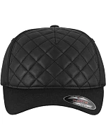 Flexfit 6277Q 5-panelová čiapka s kšiltom „Diamond Quilted“ 55.277Q čierna Flexfit 6277Q 5-panelová čiapka s kšiltom „Diamond Quilted“ 55.277Q čierna