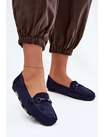 Dámské Mokasíny Ploché Tmavě Modré Olisa Dámské Mokasíny Ploché Tmavě Modré Olisa