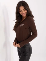 Blúzka RV BZ A1055.29P tmavohnedá