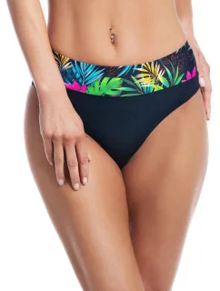 Spodný diel plaviek Sumba K1101 čierno-zelený - Fantasy