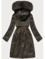 Dámska zimná bunda Teddy khaki (b537-11) Dámska zimná bunda Teddy khaki (b537-11)