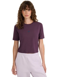 Dámske tričko 4F F2971 tmavo fialové 4FWAW25TTSHF2971 50S