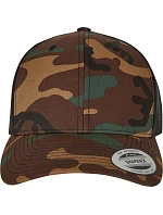 Flexfit 6606C/6606CA 5-panelová truckerová čiapka „Camo“ 55.606C camo/čierna Flexfit 6606C/6606CA 5-panelová truckerová čiapka „Camo“ 55.606C camo/čierna