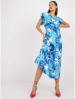 Šaty DHJ SK 13203 1.03X bielo-modré