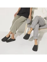 Birkenstock Zermatt Cozy Home Anthracite Vlnené plstené papuče Regular Wide (1014938)