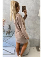 Béžové viazané šaty