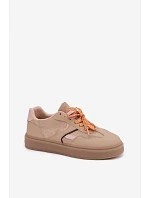 Dámske tenisky s dvojitými šnúrkami Light Brown Relisa Dámske tenisky s dvojitými šnúrkami Light Brown Relisa