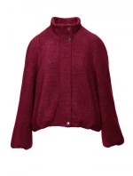 M885 Látkový kabát - bordová