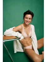 Dámske body Make-Up Illusion Lace Highleg Tai - BROWN - svetlohnedá 00NZ - TRIUMPH