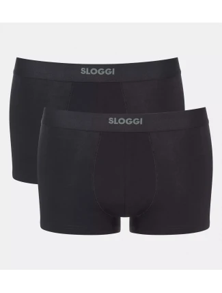 Pánske boxerky EVER Ease Hipster 2P - BLACK - black 0004 - SLOGGI Pánske boxerky EVER Ease Hipster 2P - BLACK - black 0004 - SLOGGI