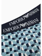 Pánske boxerky 111389 3F504 26642 zelenomodré - Emporio Armani