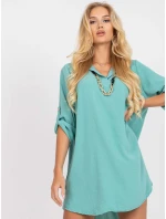 Dámske šaty voľného strihu DHJ SK V2209 Mint - FPrice Dámske šaty voľného strihu DHJ SK V2209 Mint - FPrice