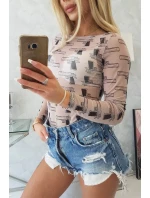 Blúzkové body v bronzovej béžovej farbe