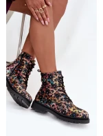 Botki Damskie Ocieplane W Kwiaty Artiker 57C1050 Multikolor
