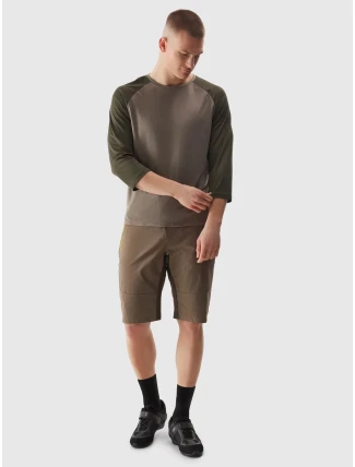 Pánske cyklistické tričko 4F - hnedé