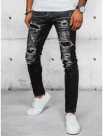 Pánske sivé džínsové nohavice FashionStreet UX3942