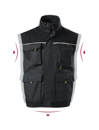 Pánska pracovná vesta Ranger ebony grey