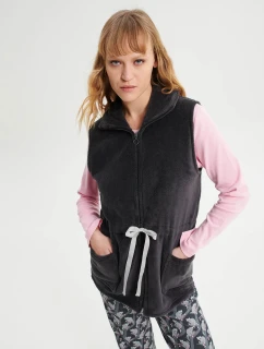 Vamp - Dámska vesta na zips 19463 sivá - Vamp