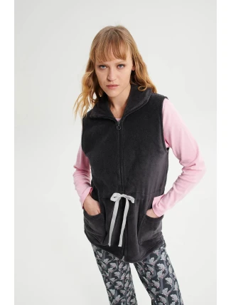 Vamp - Dámska vesta na zips 19463 sivá - Vamp