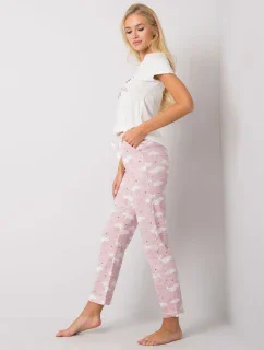 Pyžamo BR PI 3256 biele a ružové