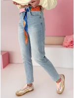 Dámske džínsové nohavice mom fit NEWGEN blue FashionStreet UY2470 Dámske džínsové nohavice mom fit NEWGEN blue FashionStreet UY2470