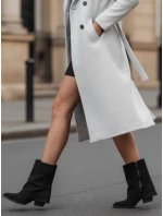 Dámske semišové čižmy so širokým zvrškom čierne FashionStreet ZY1026