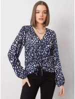 Blúzka DHJ BZ 12283 1.93P tmavo modrá Blúzka DHJ BZ 12283 1.93P tmavo modrá