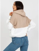 Mikina RV BL 8171.30 béžová a biela