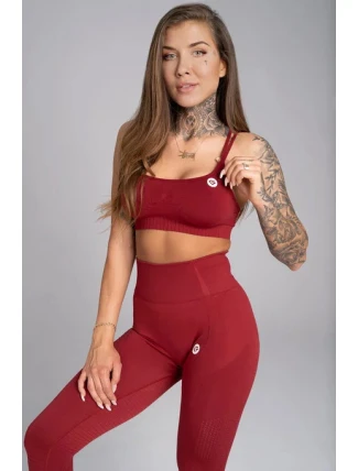 Športová podprsenka Seamless Bordo - Gym Glamour Športová podprsenka Seamless Bordo - Gym Glamour