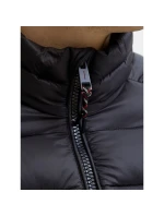 Jack&Jones pánska páperová bunda JJEBRADLEY LIGHT PUFFER COLLAR NOOS 12280971 BLACK