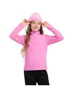 Dievčenská fleecová mikina 4F F060 fuchsiová 4FJWAW25UFLEF060 55S