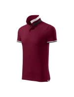 Polokošeľa Malfini Collar Up M MLI-25686 granátová