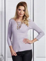Blúzka CZ BZ 4250.06 tmavo lila