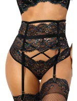 Podväzkový pás V-10362 čierny - Axami