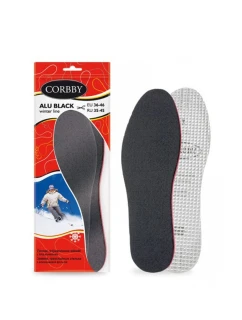 Corbby ALU BLACK Zimowe Trójwarstwowe Wkładki z Folią Aluminiową
