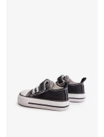 Detské plátenné tenisky Black Daloma