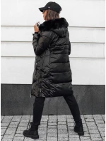 Dámska prešívaná zimná bunda s kapucňou čierna ULTRAWAY FashionStreet TY4628