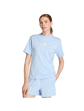 Dámske tričko adidas Essentials 3-Stripes Cotton blue KB7119