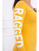 Otrhané šaty horčicovej farby