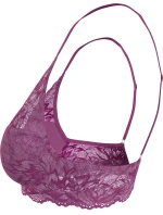 Dámske podprsenka LIGHTLY LINED PLUNGE 000QF6396EVID fialová - Calvin Klein