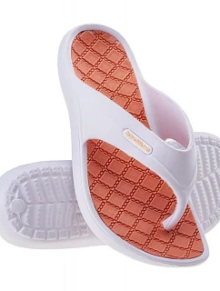 Dámske žabky Alema W 92800399946 bielo-lososové – Aquawawe