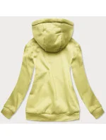 Žltá dámska tepláková mikina (W02-33)