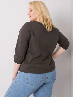 Blúzka RV BZ 6391.48 tmavá khaki