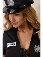 Erotický kostým Sexy Police čierny – Pure Sin Erotický kostým Sexy Police čierny – Pure Sin