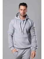 Svetlosivá pánska mikina s kapucňou (68B2009-2) Svetlosivá pánska mikina s kapucňou (68B2009-2)