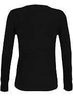 NEOBLU Sullivan Women Dámsky sveter s výstrihom do V 24.3988 deep black